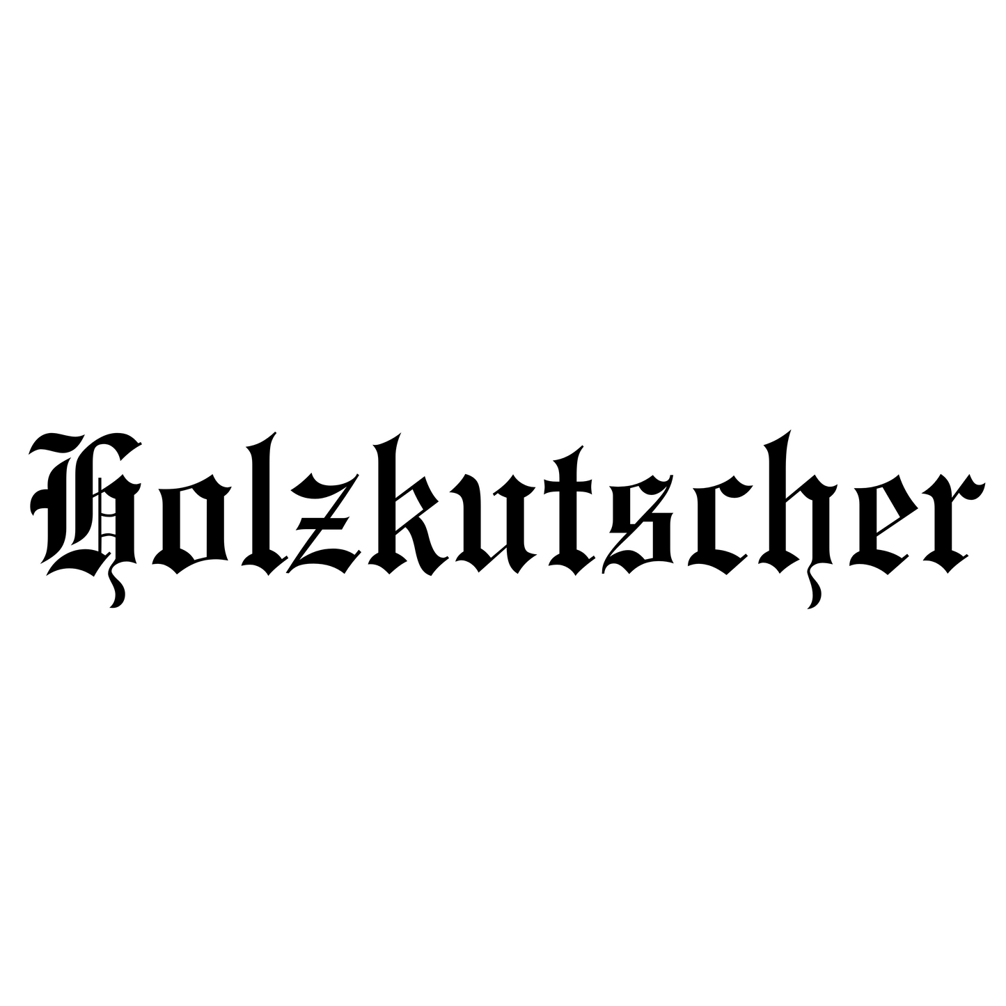 Holzkutscher / Aufkleber groß