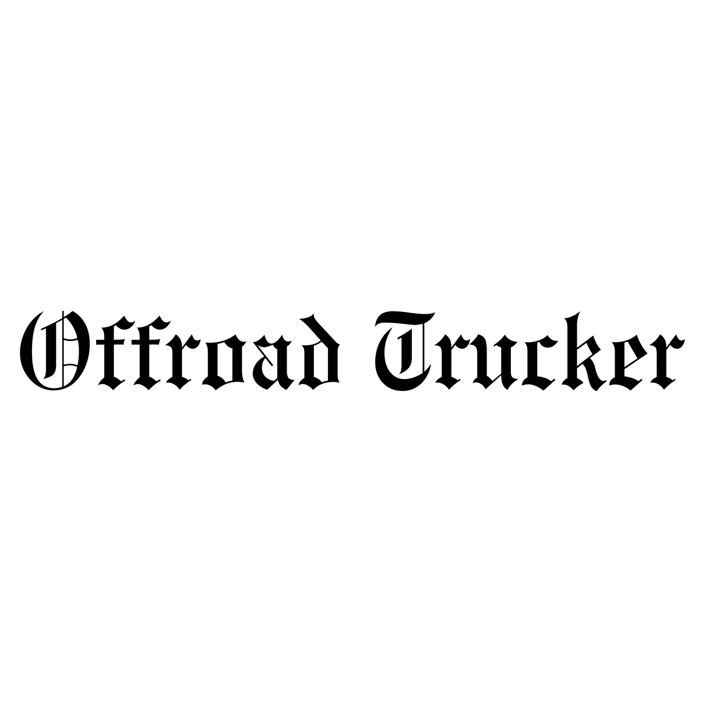 Offroad Trucker / Aufkleber groß